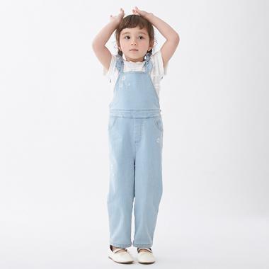 【リンク】お花刺しゅうサロペット(キッズ)