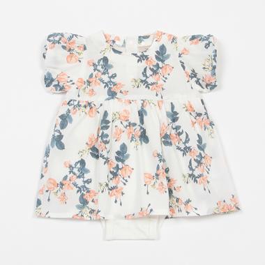 【リンク】花柄バルーンOPロンパース