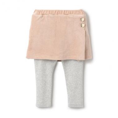 【リンク】ハート釦レギつきスカート(キッズ)