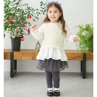 レギンスつきチュールスカート