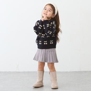 ニットプリーツスカート