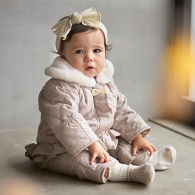 【リンク】キルトフリルジャンプスーツ(ベビー)