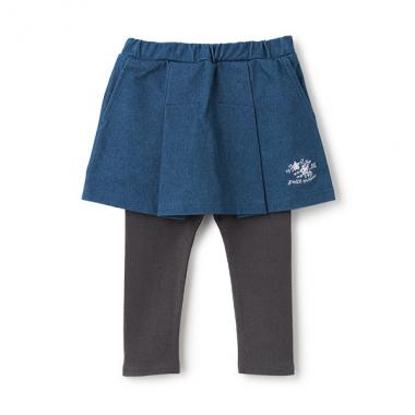 【リンク】花刺しゅうレギつきスカート(キッズ)