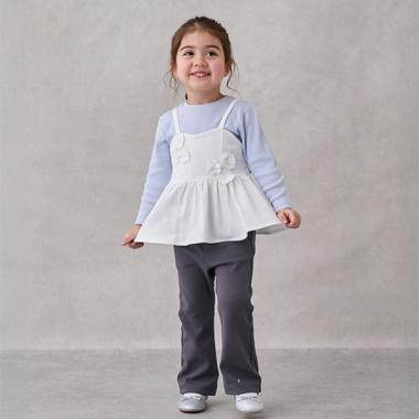 【防汚加工/リンク】ストレッチフレアパンツ