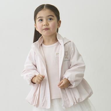 【撥水】ペプラムウィンブレ