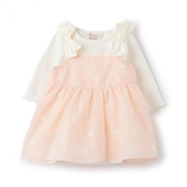 【リンク】花刺しゅうワンピロンパース