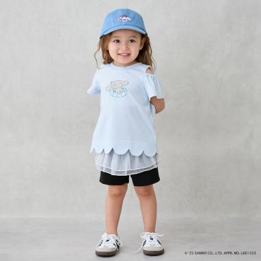 一分丈フリルショートパンツ