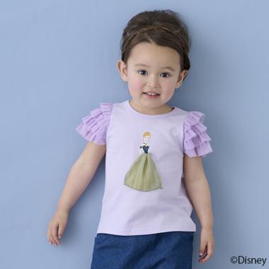 【Disney】袖チュールグラフィックT