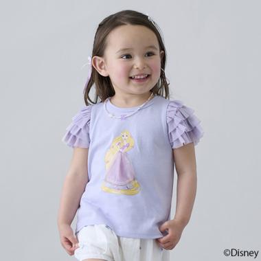 【Disney】袖チュールグラフィックT