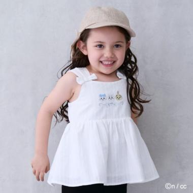 【ちいかわ】刺しゅうペプラムブラウス