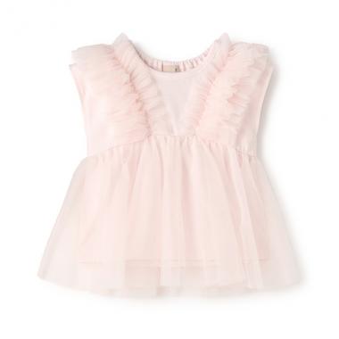 【リンク】チュールドッキング半袖T(キッズ)