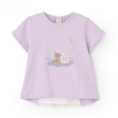 星空のpupu＆tete半袖Tシャツ