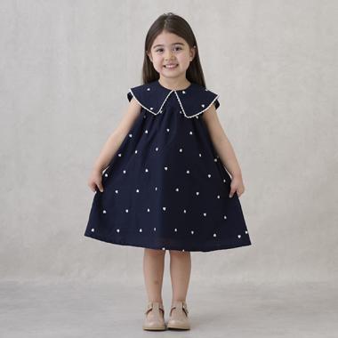 【リンク】ハート刺しゅうワンピース(キッズ)