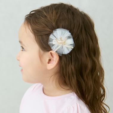 チュールヘアクリップ