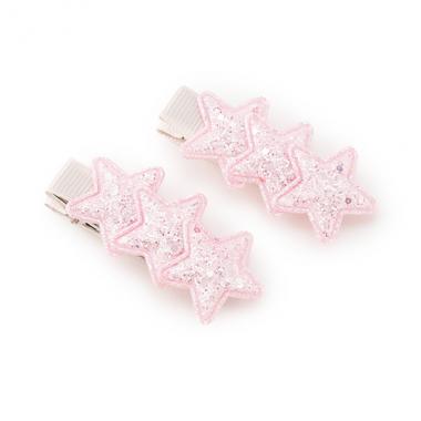 ラメ星ヘアクリップ2P