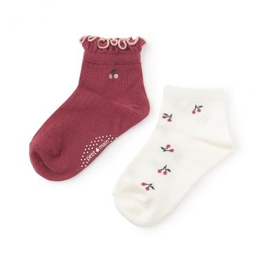 GIRLS吸水速乾ソックス2P