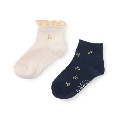 GIRLS吸水速乾ソックス2P