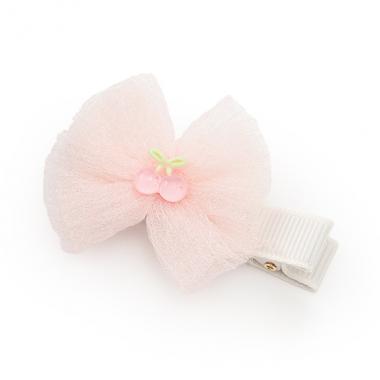 チュールリボンヘアクリップ