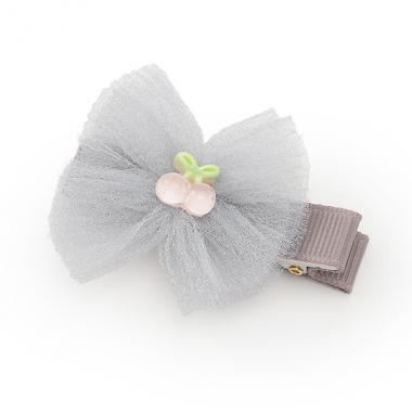 チュールリボンヘアクリップ