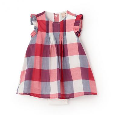 【リンク】マドラスチェックOPロンパース