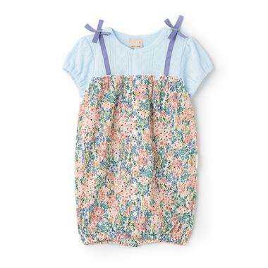 花柄切替2WAYオール