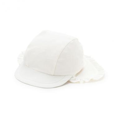 【SWIM】日除けつきフリルスイムキャップ