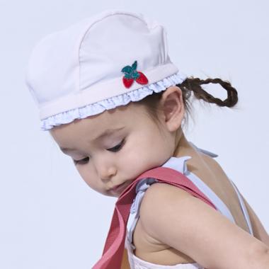 【SWIM】いちごフリルスイムキャップ