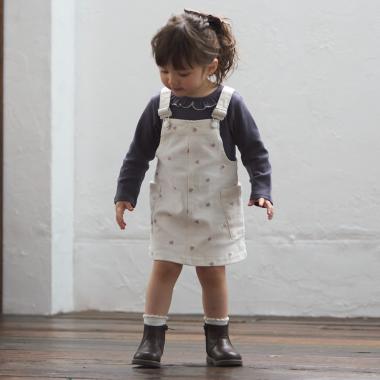 【リンク】刺しゅうサロペスカート