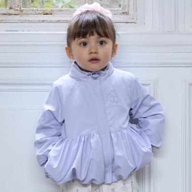 【撥水加工/洗える】ペプラムウィンブレ