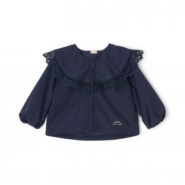 【洗える】フリルウィンブレ