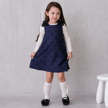 【リンク】肩リボンジャンパースカート