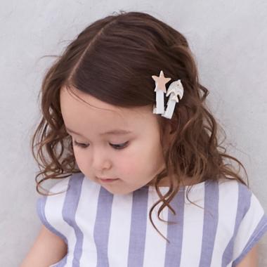 SEAモチーフヘアクリップ 2P