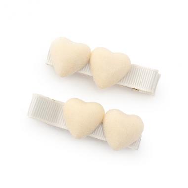 ハートヘアクリップ 2P