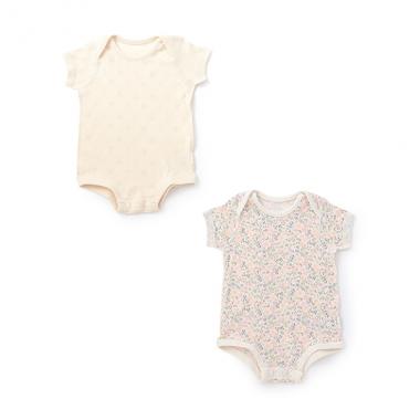 【弱酸性】半袖ボディースーツ