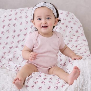 【弱酸性】半袖ボディースーツ