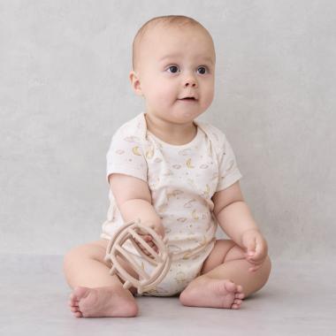 【弱酸性】半袖ボディースーツ