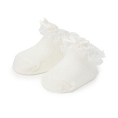 オーガンジーフリルカップソックス