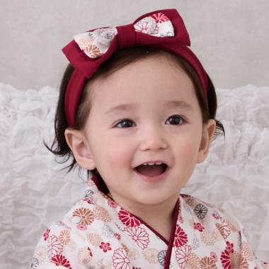 和風リボンヘアバンド