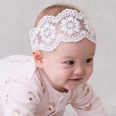 レースヘアバンド