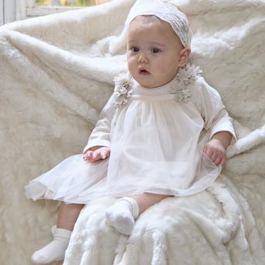 お花チュール長袖OPセット