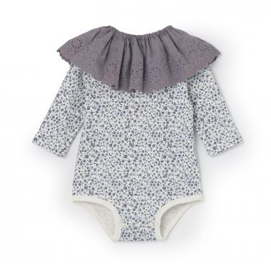 レーススタイつきロンパース