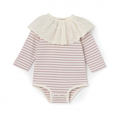 レーススタイつきロンパース