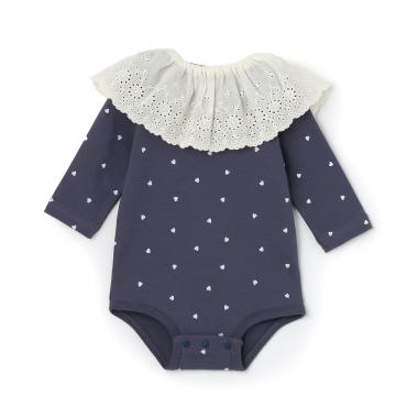 レーススタイつきロンパース