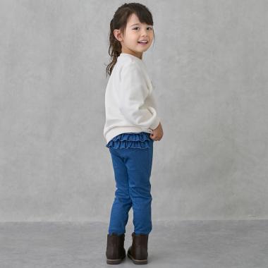 【裏起毛】バックフリルレギンス