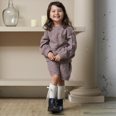 【リンク】ハートケーブルニットショートパンツ(セットアップ可能)