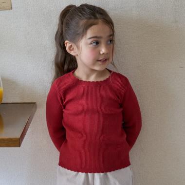 【リンク/フワもちっと】リブニット(キッズサイズ)