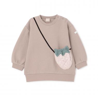 【裏起毛】いちごポシェットトレーナー