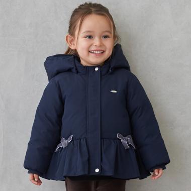 【あったか】ペプラムダウンジャケット