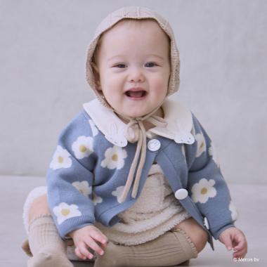 【dick bruna】花柄ニットカーディガン