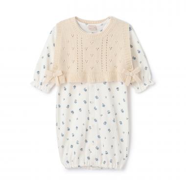 ニットベストつき2WAYオール